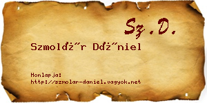 Szmolár Dániel névjegykártya
