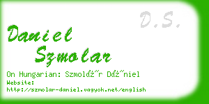 daniel szmolar business card